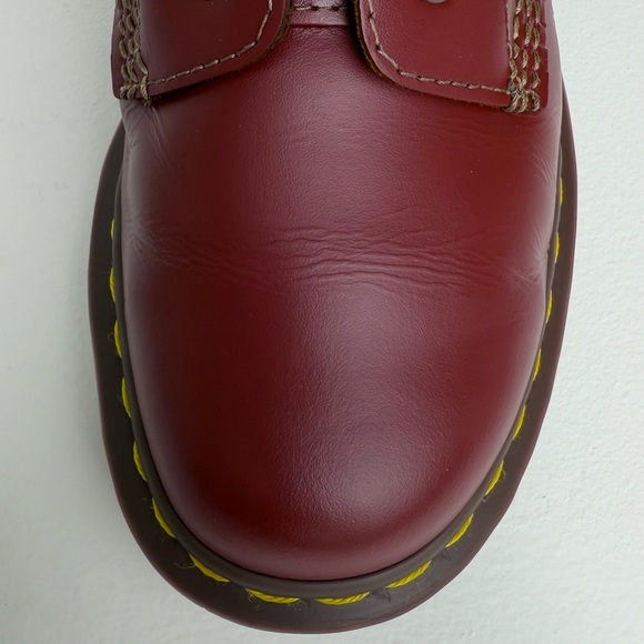 Dr. Martens Oxblood Red MIE Quilon Leather 1460 England Lace Up Boots UK 5 - Picture 8 of 16